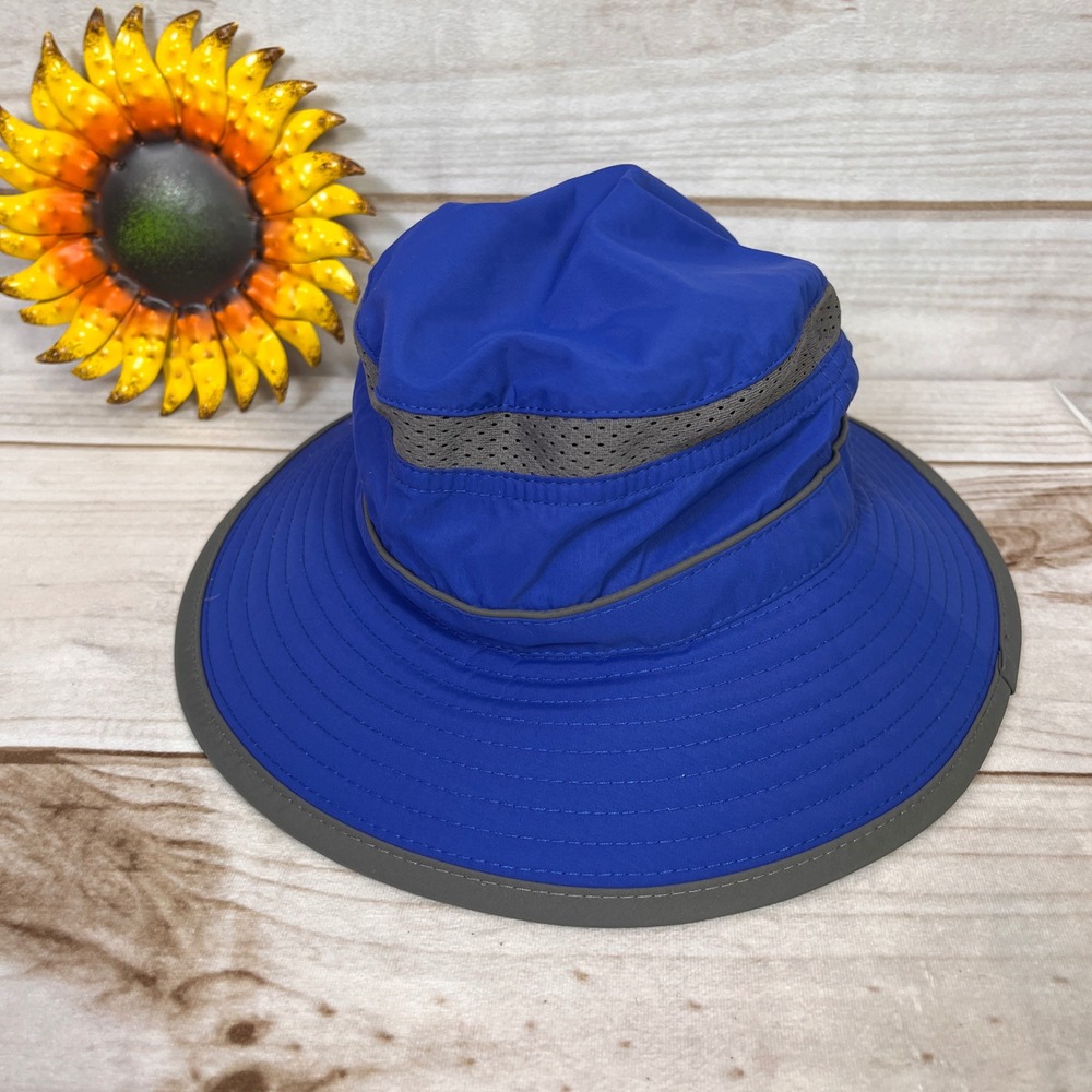 Sunday Afternoons Kids Royal‎ Blue Sun Hat Mesh Vent Adjustable Size M 2-5 Yrs